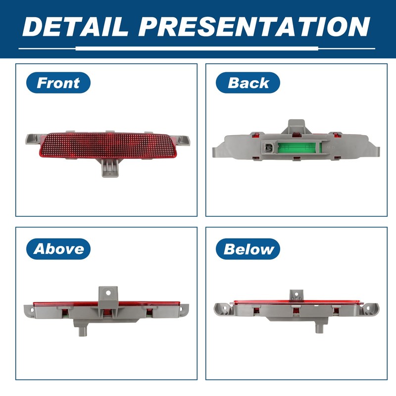Center High Mount Third Brake Light Stop Lamp New Compatible