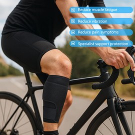 KIRZAX Calf Support, Calf Muscle Tear Band, Adjustable Men's and Women's Compression Calf Sleeves with Added Stretch Bandage for Calf Pain, Strains, Swelling and Cramps