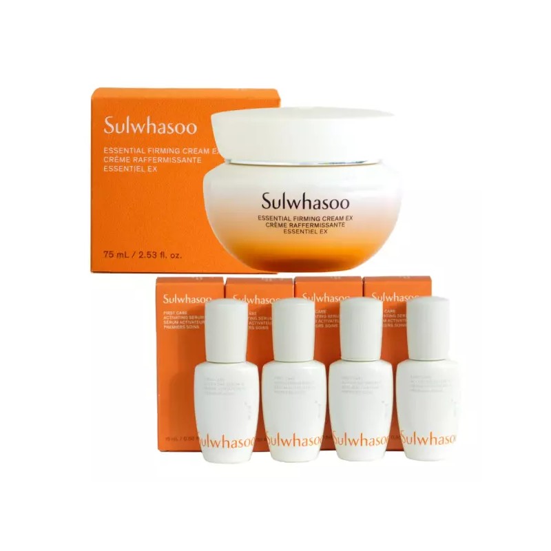 Sulwhasoo 설화수 탄력크림 EX 75ml + 윤조에센스 60ml (15ml x