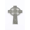 Pewter Knotted Celtic Wall Cross with Antique Finish, 8 Inch