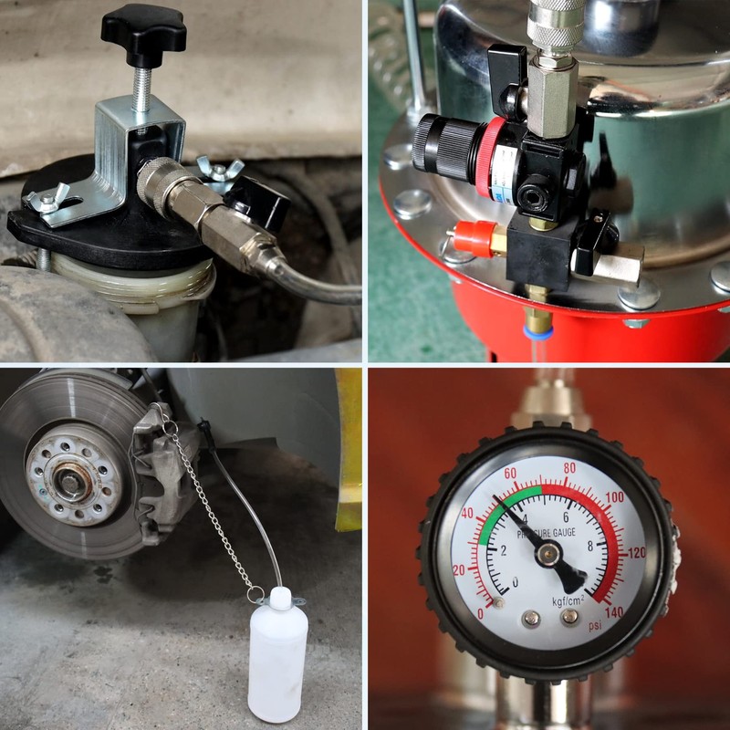 JoyFans Brake Bleeder Kit, Portable Air Pressure Pneumatic Brake Bleed