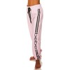 bebe Womens Sweatpants, French Terry Lounge Pants with Gathered Cuffs,