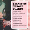 YUFFQOPC Natural Polished Rose Quartz Crystals Pink Rose Quartz Crystal