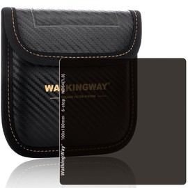Walking Way ND64 Camera Lens Filter 100 x 100 mm Square Filter Optical Glass with 28 Multi-Layer Coatings Neutral Density Camcorder Filter Compatible with Cokin Z-Pro Series