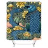 RyounoArt Snake Shower Curtain Snake and Eagle Cactus Bath Curtain