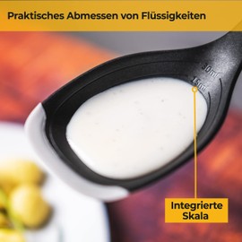 SILBERTHAL Küchenhelfer Set mit Silikon - 5 teiliges Set mit Pfannenwender, Servierlöffel, Schöpfkelle, Fischspatula und Schaumlöffel mit Silikonlippe für beschichtete Pfannen