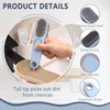 2 pieces 2 in 1 Shoe Brush, Double-sided Shoe Brushes