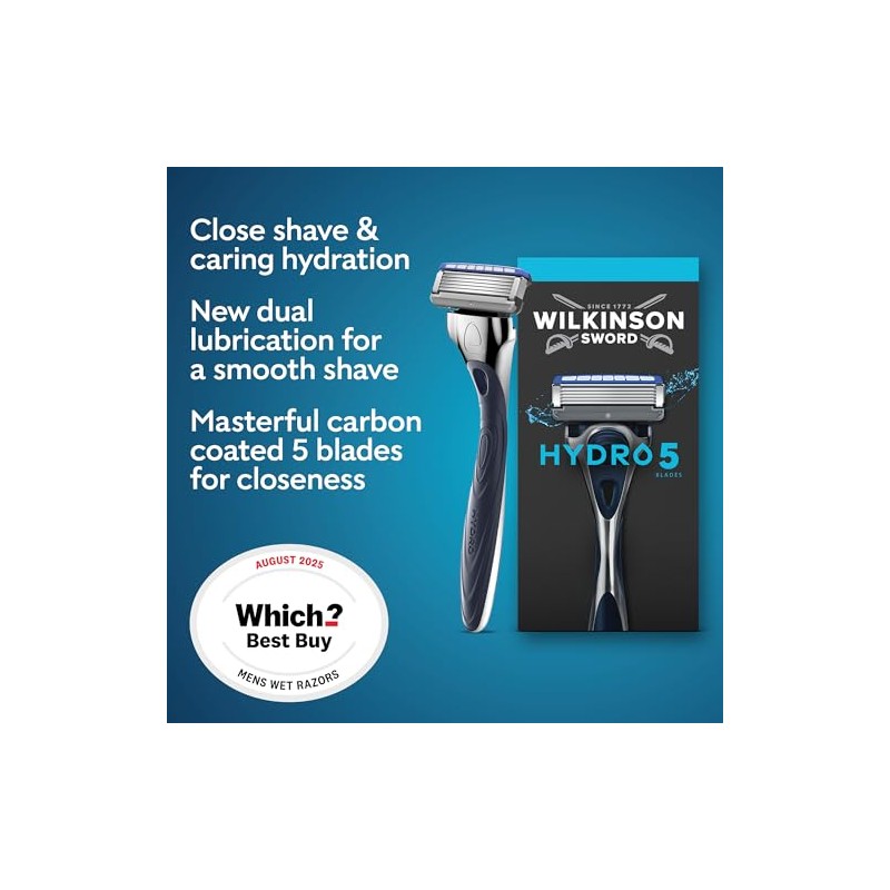 Wilkinson Sword Hydro 5 Razors Blade for Men, Men's Shaver