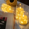Evisinh Ivory Flickering Flameless Candles,Novelty Candle for Party/Wedding/Table/Dinner Decorate, Tea