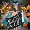 Joktacular Gothic Ouija Board Beach Towel, Halloween Skull Sun Moon