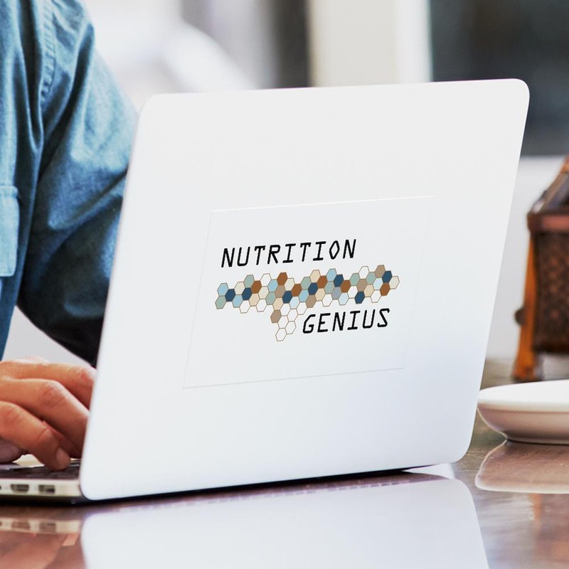 CafePress Nutrition Genius Rectangle Sticker Rectangle Bumper Sticker Car Decal