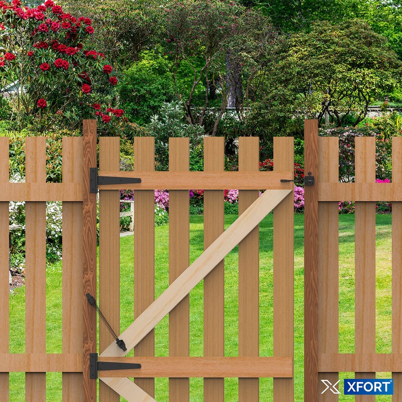 XFORT Premier Auto Gate Latch Black Pack, Complete with 300mm