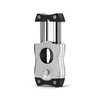 Colibri SV-Cut Cigar Cutter| Chrome with Black Accents |Spring Loaded