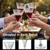 Plastic Martini Glasses 4.7oz, Mini Martini Glasses Disposable for Wedding