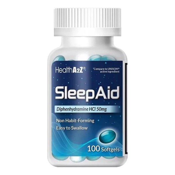 HealthA2Z Aux. Dormir Mejor Sueño Difenhidramina 50mg 100cáp Americano