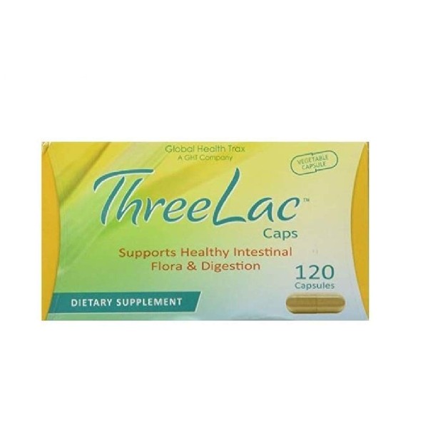 Global Health Trax Threelac Probiotic 120ct Capsules (3 Bottle) Promote a Healthy Immune System