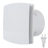 Bathroom Exhaust Fan, 6 inch Silent Ceiling and Wall Mount