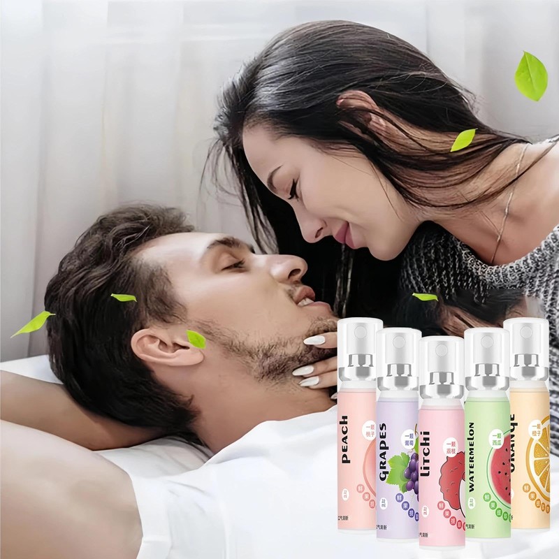 5PCS Wormeer Fruit Breath Liquid,Breath Freshener Liquid & Dry Mouth