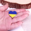 Ukrainian Flag Blue Yellow Heart Badge Enamel Pin Brooch Country