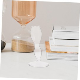 jojofuny Stylish Glass Dip Pen Stand Versatile Signature Holder for Office Study Unique Flower Bud Design Durable Stable Base for DIY Dip Pens Decorative Pen Storage