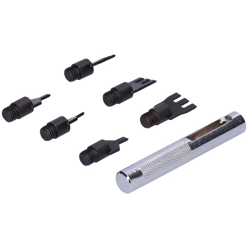 Leather Prong Set Metal Interchangeable Flat Chisel Bit Hole Punch