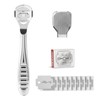 Samcos Exfoliating Sharpener, Cleaning Blade 1 Set, Stainless Steel Cutter,