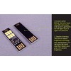 5pcs Ultra-thin 6LED USB Night Light Pocket Lamp Keychain Touch