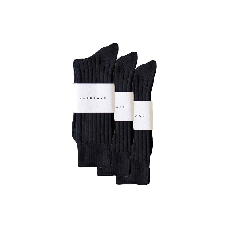 Harusaku Men's Socks, Made in Japan, 100% Cotton, Formal, Gentleman's