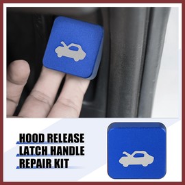 HEROFFIX Hood Latch Release Handle Repair Kit for Honda Civic 1996-2011 for Honda CR-V 1997-2006 for Honda Element 2003-2011 Aluminum Alloy Blue Replace Parts