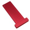 Hole Positioning Ruler Aluminum Alloy 100mm Metric Scale T Ruler