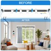 YNL Tension Curtain Rod 34-66 Inch, Adjustable Spring Tension Curtain