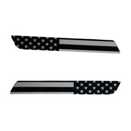 Kustom Cycle Parts Premium Aftermarket Black and Grey American Flag Saddlebag Inserts Sold in Pairs. Fits Harley Davidson Touring Models. Street Glides Road Glides. Made in USA. (2013 and Older)