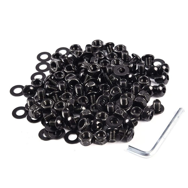GRAND ORANGE Fender Flares Screw Bolt Hardware Kit Black Universal