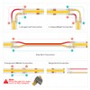BTF-LIGHTING FCOB 10mm 3PIN Connector Kit for COB CCT (V+