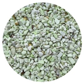 WHOLESALE Natural Semi Tumbled Lemon Chrysoprase Gemstone Chips, Lemon Chrysoprase Crushed Mini Crystals, Undrilled Crystal Chips (Lemon Chrysoprase, 1 Pound)