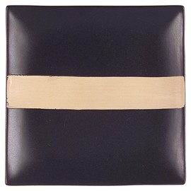 Mikasa Bamboo Black Square Salad Plate