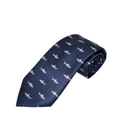 The Tie Studio Polyester Tie - Sharks Basking on Blue Microfibre (1016P)