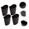 STOBOK Pack of 4 Storage Baskets, Plastic Containers, Hanging Wall