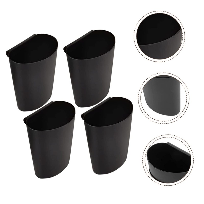STOBOK Pack of 4 Storage Baskets, Plastic Containers, Hanging Wall