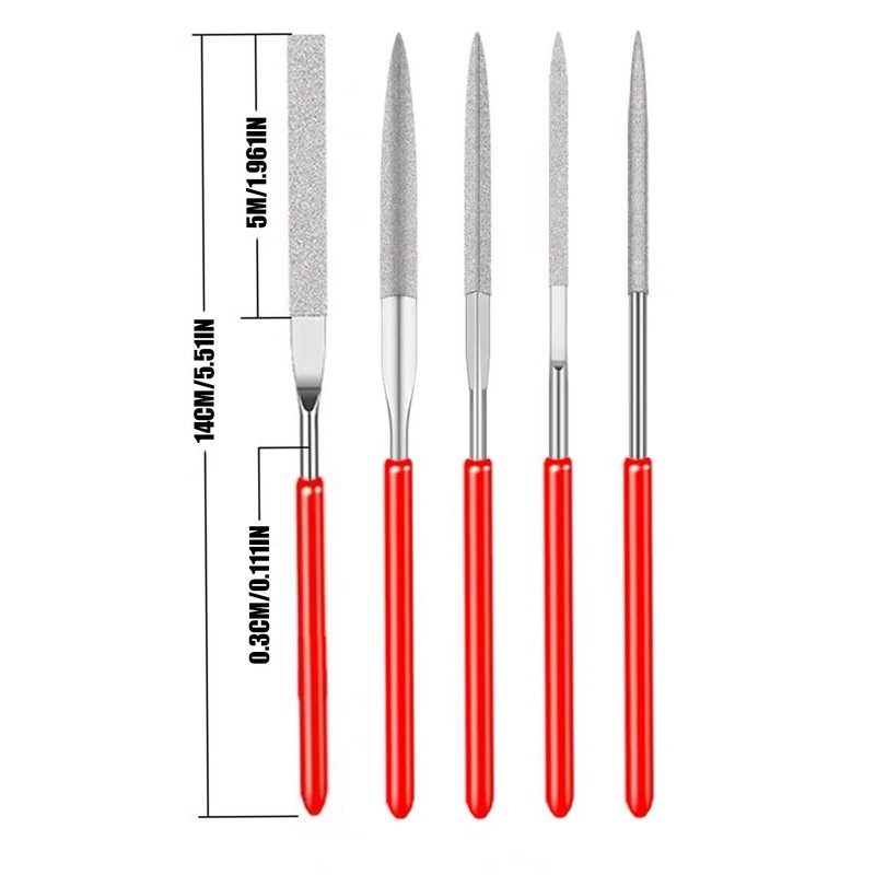 Amfrpar Deburring Metal Handle Hand Deburring Tool with 9 Pieces