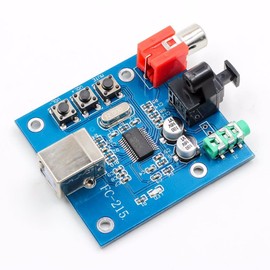 PCM2704 USB DAC Decoder Board, 2 Channel Analog Output, S/PDIF Output, Mini USB HiFi Sound Card Module