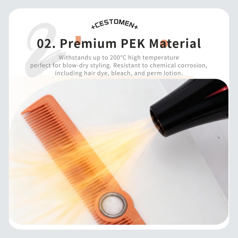 Rotatable Hair Comb - Fine Tooth Comb for All Hair