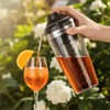 KASANOVA Shaker cocktail elettrico 500 ml con pompa trasparente