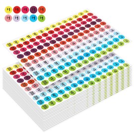 Operitacx Flea Market Stickers, 15 Sheets Flea Market Labels, Pre-Printed Price Stickers, Market Price Stickers, Round Price Labels, Labels For Retail In Small Business