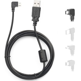 YQMAJIM Dash Cam Power Cord,(6Ft Power Only) Micro USB Dashcam Charger Cable,Mirror Camera Charging Wire,90 Degree Rearview Camera Replacement Power Cord,Car Dash Cameras Charger Adapter Cable