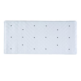 AQUALONA® Bath Mat, Anti-Mould Non-Slip Bathtub Mat – Textured Surface, Suction Cups – Roman, White 74 x 34cm