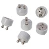 SSHHUI 6pcs Ceramic Lamp Holder, GU10 to MR16 Adapter, Light