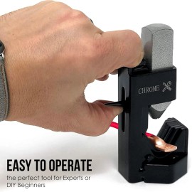 Chromex Battery Cable Lug Crimper - Hammer Crimping Tool with Storage Pouch