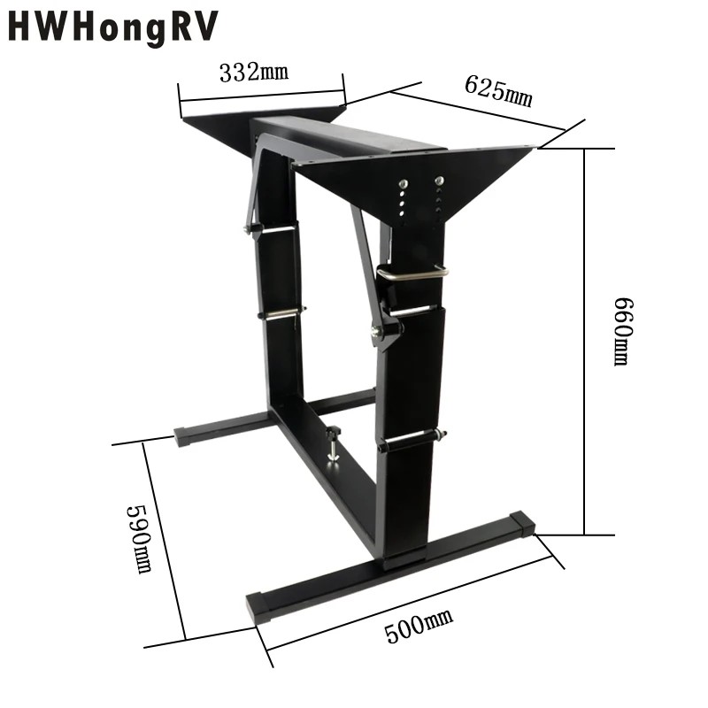 RV Adjustable Folding Table Legs Mount caravan Drop-Down Table Leg