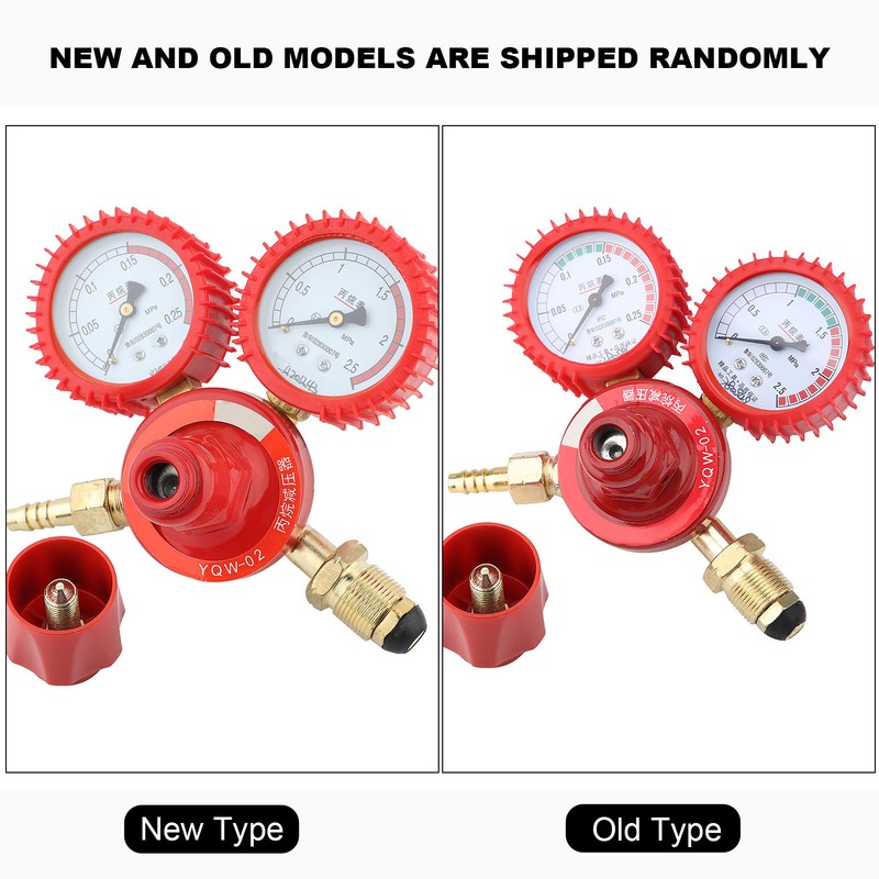 YQW‑02 Zinc Alloy Propane Pressure Gauge Welding Cutting Parts Propane